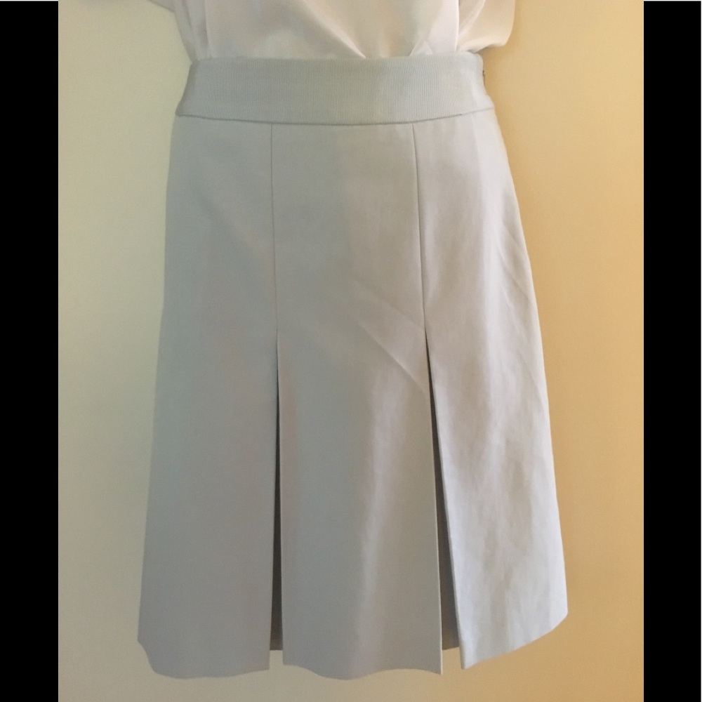 Vintage Salvatore Ferragamo Cotton Pleated Skirt.